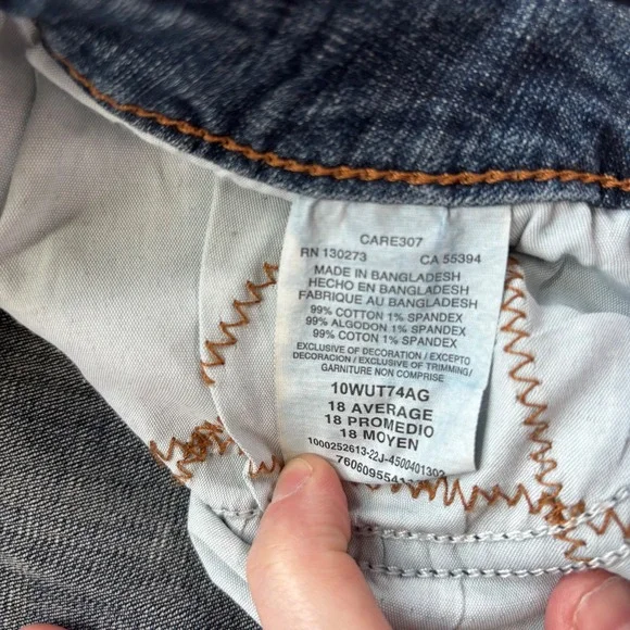 Wrangler Aura Bootcut Jeans Women Size 18 Dark Wash Stretch Denim 10WUT74AG - Picture 3 of 9